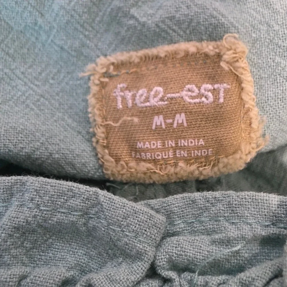 Free People Free-Est Womens M My Muse Strapless Smocked Green Mini Dress NWT